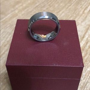 Sliver tungsten men’s ring